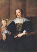 DYCK, Sir Anthony Van The Wife and Daughter of Colyn de Nole fg china oil painting artist